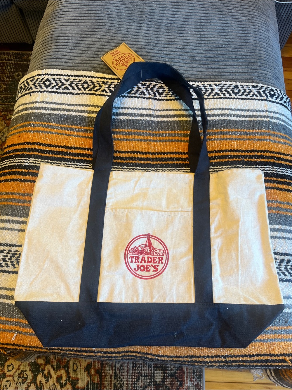 Trader Joe's Canvas Tote - large size